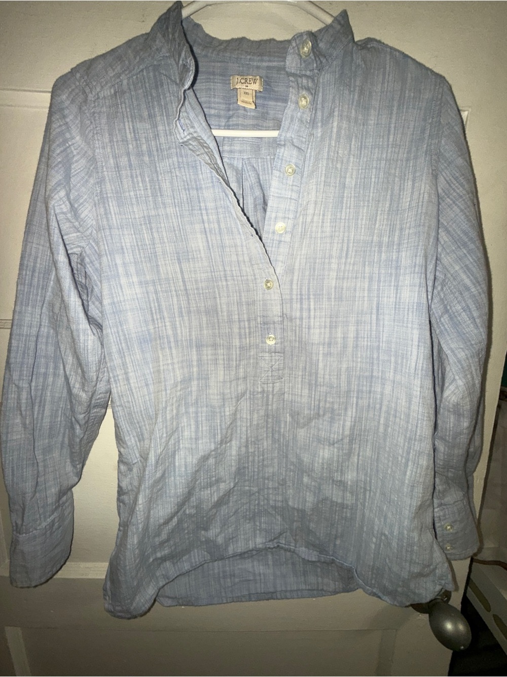 J. Crew Women’s Light Blue Button-Front Shirt